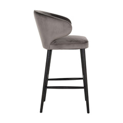 Bar stool Indigo stone velvet (Quartz Stone 101) - Richmond Interiors