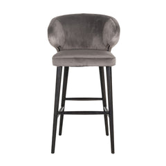 Bar stool Indigo stone velvet (Quartz Stone 101) - Richmond Interiors