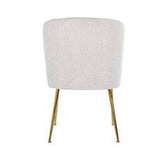 Stoel Cannon white bouclé / brushed gold (Copenhagen 900 Bouclé White) - Richmond Interiors