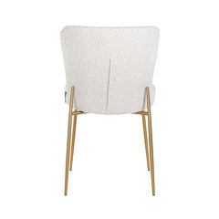 Stoel Odessa white bouclé / brushed gold (Copenhagen 900 Bouclé White) - Richmond Interiors