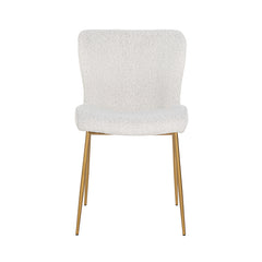 Stoel Odessa white bouclé / brushed gold (Copenhagen 900 Bouclé White) - Richmond Interiors