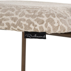 Counter stool Xenia beige leopard fire retardant (Set of 2) - Richmond Interiors