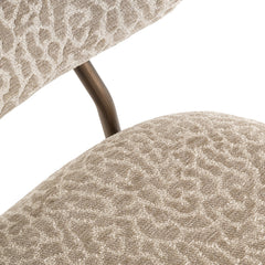 Thekenstuhl Xenia beige leopard fire retardant (Set of 2) - Richmond Interiors
