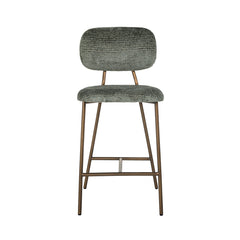 Counter stool Xenia thyme fusion / brass legs (Fusion thyme 206) - Richmond Interiors