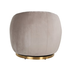 Drehsessel Jago khaki velvet / brushed gold (Quartz Khaki 903) - Richmond Interiors