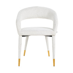 Sessel Gia mit Armlehne white bouclé fire retardant (FR-Copenhagen 900 Bouclé White) - Richmond Interiors