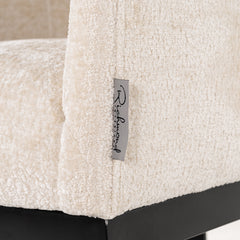 Stoel Emerson white chenille (Bergen 900 white chenille) - Richmond Interiors