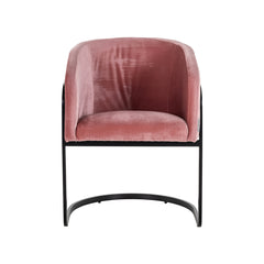 Chair Chiara blush velvet (Genova 706  Blush) - Richmond Interiors