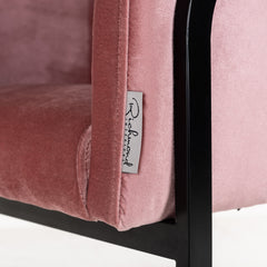 Chair Chiara blush velvet (Genova 706  Blush) - Richmond Interiors