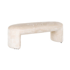 Bench Fargo white chenille (Bergen 900 white chenille) - Richmond Interiors