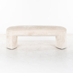 Bench Fargo white chenille (Bergen 900 white chenille) - Richmond Interiors