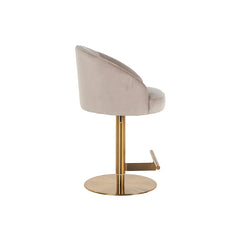 Bar stool Zabi swivel khaki velvet (Quartz Khaki 903) - Richmond Interiors