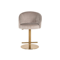 Bar stool Zabi swivel khaki velvet (Quartz Khaki 903) - Richmond Interiors