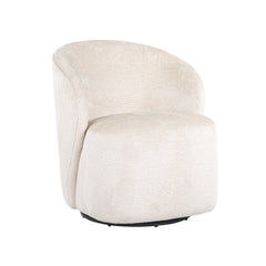 Draaifauteuil Sofia white chenille (Bergen 900 white chenille) - Richmond Interiors