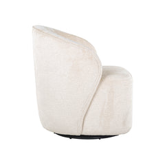 Draaifauteuil Sofia white chenille (Bergen 900 white chenille) - Richmond Interiors