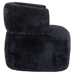 Fauteuil Donna black chenille (Bergen 809 black chenille) - Richmond Interiors