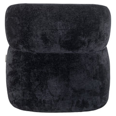 Fauteuil Donna black chenille (Bergen 809 black chenille) - Richmond Interiors