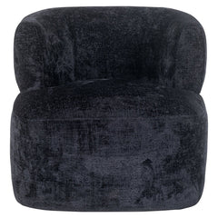 Fauteuil Donna black chenille (Bergen 809 black chenille) - Richmond Interiors