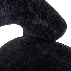 Stoel Savoy black chenille (Bergen 809 black chenille) - Richmond Interiors