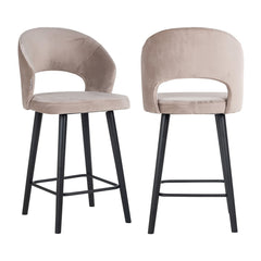 Counter stool Savoy khaki velvet - Richmond Interiors