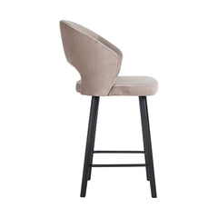 Counter stool Savoy khaki velvet (Quartz Khaki 903) - Richmond Interiors