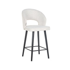 Counter stool Savoy white bouclé (Copenhagen 900 Bouclé White) - Richmond Interiors