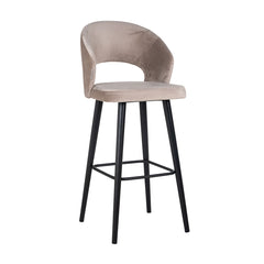 Bar stool Savoy khaki velvet (Quartz Khaki 903) - Richmond Interiors