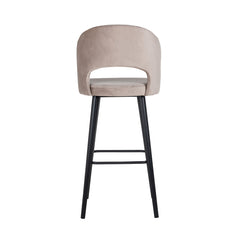 Bar stool Savoy khaki velvet (Quartz Khaki 903) - Richmond Interiors