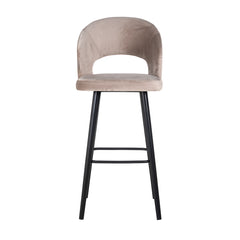 Bar stool Savoy khaki velvet (Quartz Khaki 903) - Richmond Interiors