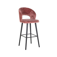 Bar stool Savoy rose chenille (Bergen 705 rose chenille) - Richmond Interiors