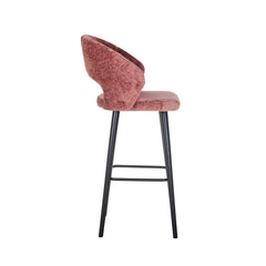 Bar stool Savoy rose chenille (Bergen 705 rose chenille) - Richmond Interiors