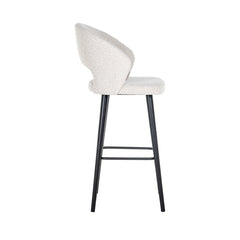 Bar stool Savoy white bouclé (Copenhagen 900 Bouclé White) - Richmond Interiors