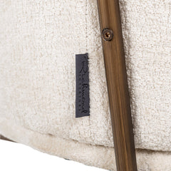 Stoel Minerva white chenille fire retardant (FR-Bergen 900 white chenille) - Richmond Interiors