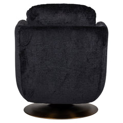 Stuhl pivotante Turner black chenille (Bergen 809 black chenille) - Richmond Interiors