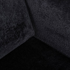 Stuhl pivotante Turner black chenille (Bergen 809 black chenille) - Richmond Interiors