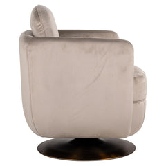 Draaifauteuil Turner khaki velvet fire retardant (FR-Quartz 903 Khaki) - Richmond Interiors