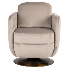 Draaifauteuil Turner khaki velvet fire retardant (FR-Quartz 903 Khaki) - Richmond Interiors