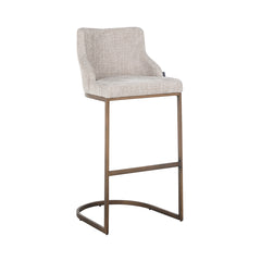 Bar stool Bolton natural renegade / brushed gold (Renegade Natural 01) - Richmond Interiors