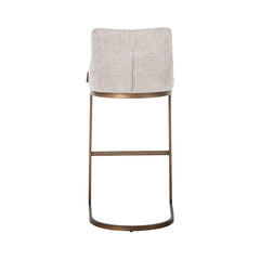 Bar stool Bolton natural renegade / brushed gold (Renegade Natural 01) - Richmond Interiors