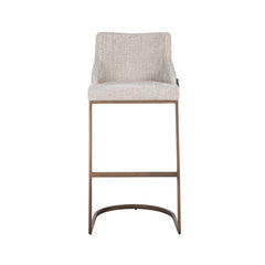 Bar stool Bolton natural renegade / brushed gold (Renegade Natural 01) - Richmond Interiors