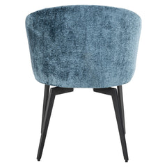 Dining chair Amphara blue chenille fire retardant - Richmond Interiors