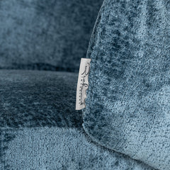 Stoel Amphara blue chenille fire retardant (Bergen 601 blue chenille) - Richmond Interiors