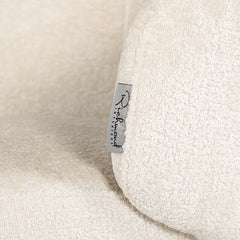 Stoel Amphara white chenille fire retardant (FR-Bergen 900 white chenille) - Richmond Interiors