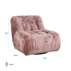 Sessel Rosy rose chenille (Bergen 705 rose chenille) - Richmond Interiors