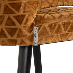 Counter stool Indigo gold triangle (Triangle 2013 old gold) - Richmond Interiors