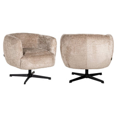 Lounge stoel Estelle sheep natural swivel - Richmond Interiors
