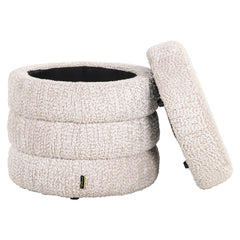 Pouffe & Footstool Adele lovely cream - Richmond Interiors