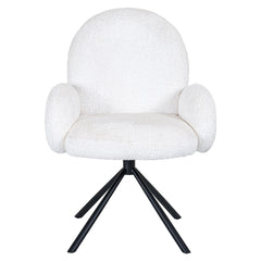 Draaifauteuil Jolie white sheep (Sheep 02 white) - Richmond Interiors