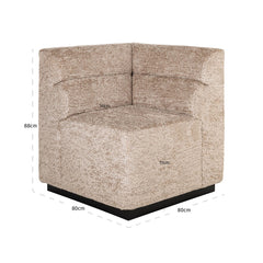 Sitzbank Delia customized corner fire retardant - Richmond Interiors