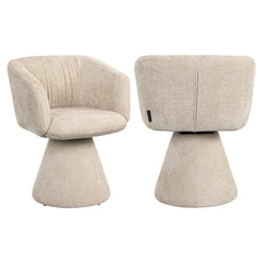 Dining chair Madeline cream unicorn swivel - Richmond Interiors
